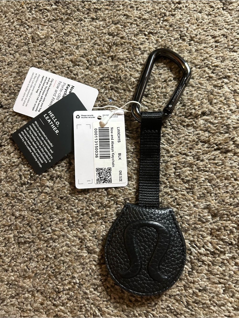 Lululemon keychain